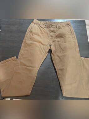 Old Navy Men's Straight Fit Chino Pants Tan Khaki Size 30x32